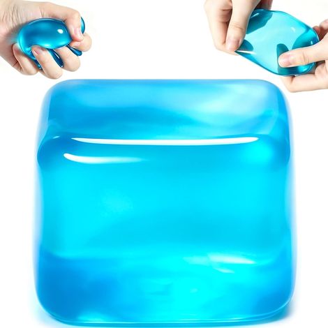 Palla antistress cubetto di ghiaccio – Cubo sensoriale per squishy, giocattolo da spremere per adulti, riduzione dell'ansia, palla antistress morbida da spremere, giocattolo rilassante, confezione reg (1/5)