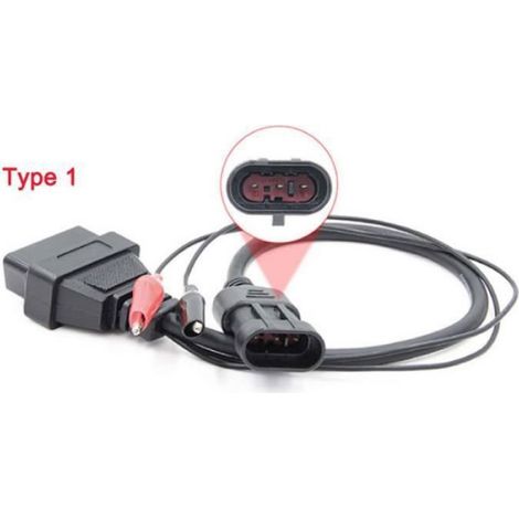 Pour Fiat 3pin Obd2 Obd 16 Broches Câble Adaptateur Pour Lancia -alfa Romeo 3 Broches À 16 Broches Outil De D (1/4)