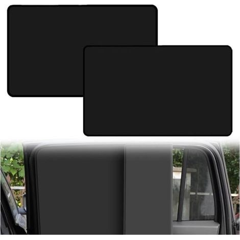 2PCS Pare-Soleil pour Fenêtre de Voiture, Pare Soleil Voiture Magnétique 79x48cm Pare Soleil Arriere Voiture Protection Solaire (1/4)