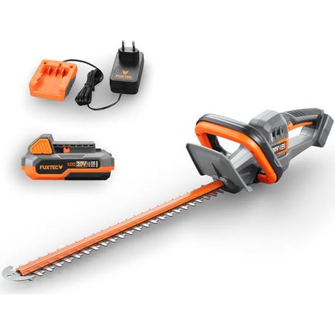 Taille-haies à batterie - FUXTEC FX-E1HS20 - 20V lame 52cm - Set batterie 2Ah et chargeur 1A (1/5)