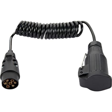 Trailer Extension Cable, 7-13 Pin Trailer Plug Plug, 12V Trailer Extension Cable with Trailer Plug Connector for Car Trailer Accessories (1/4)