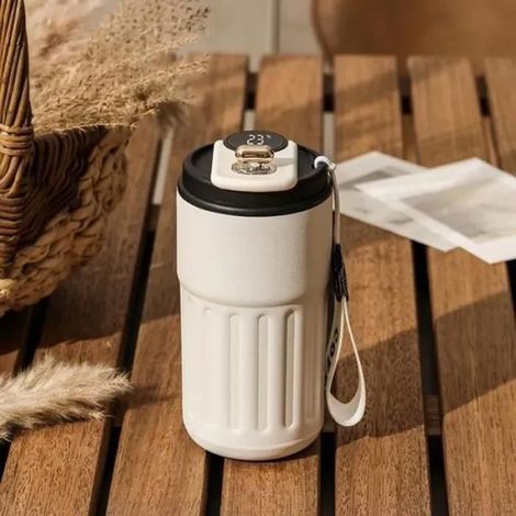 Tasse Isolée - 450 ml - Acier Inoxydable 316 - Affichage Numérique de Température - Pour Café Thé Eau - 1 Pièce (1/5)