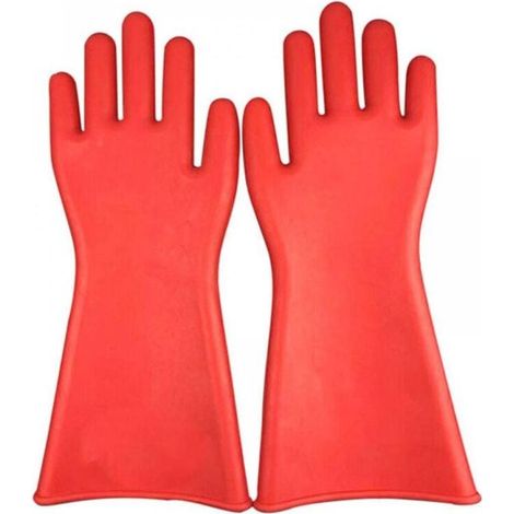 Gant pour les électriciens électricien Gants isolants électriques Gants isolants en caoutchouc 12kv gants isolants pour électricien,40×18cm (1/4)