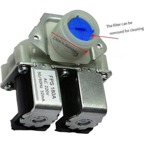 Electrovanne double tête FPS-180A 1 in 2 out pour machine à laver LG/Midea/Little Swan/Haier Cylinder (1/4)