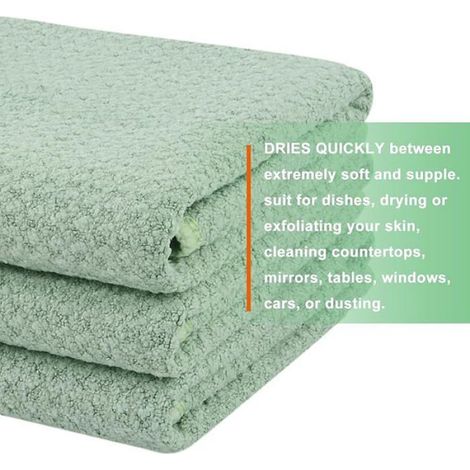 Chiffon Microfibre - 40 cm x 40 cm - Tissu Nid D Abeille - Cuisine Salle De Bain Bureau - Lot De 3 (1/5)