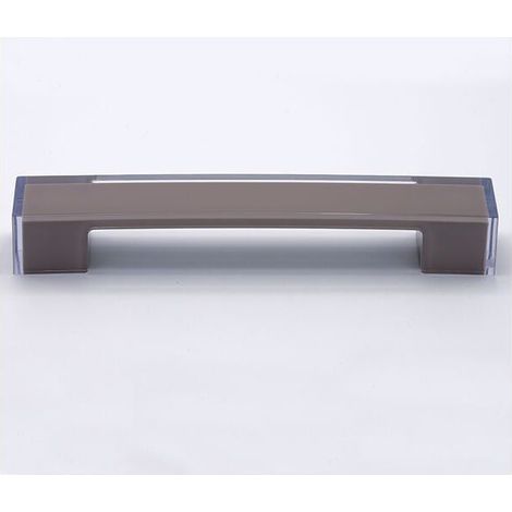 Maniglia squadrata trasparente con inserto color visone 205x30x30mm - 306 Soul (1/2)