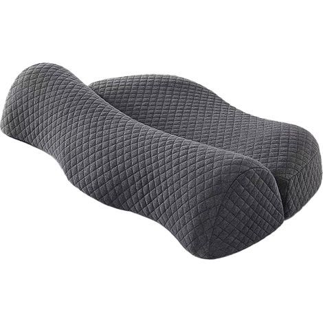 Oreiller de soutien cervical ergonomique en mousse à mémoire de forme – Soutien rafraîchissant pour la nuque adapté pour dormir sur le dos, ainsi que pour une utilisation au bureau, à la maison et en (1/5)