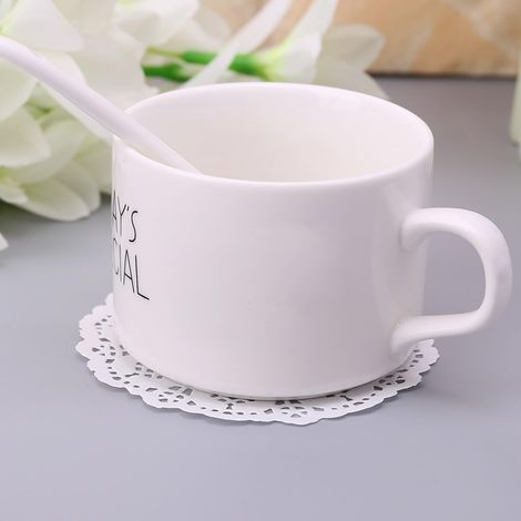 Lot de 100 sous-verres en dentelle pour tasses à thé, eau, sets de table pour la maison, le bureau (1/5)