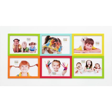Cadre Multi-Photo pour 6 Photos Blanc 10 x 15 cm