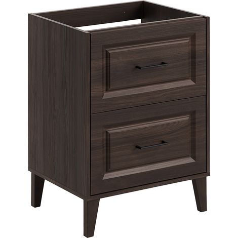 Meuble sous-vasque 60cm Moka Bois foncé (1/5)