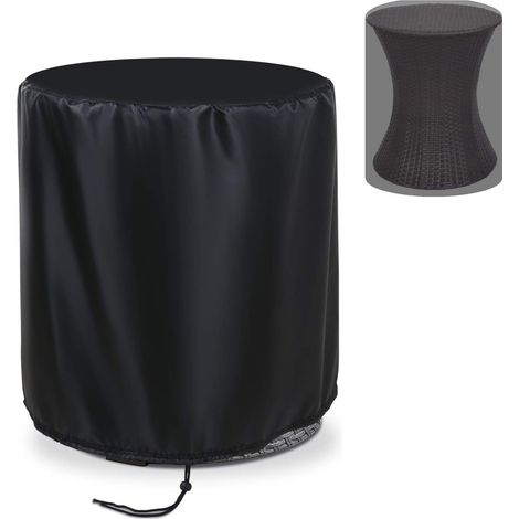 Couverture de petite table ronde de jardin de protection solaire imperméableΦ52x58