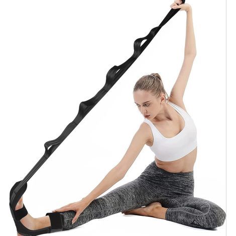 Sangle de Yoga, Stretching Strap with Loops and Detachable Foot, Sangle d'exercice Élastique, Étireur de Fascia de Yoga, pour Fitness, Pilate, étirement Corp (1/5)