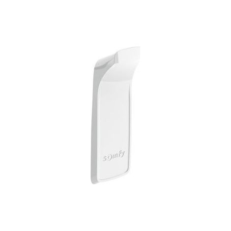 Somfy – Support mural pour télécommande Situo IO/RTS – Bande adhésive au dos – Finition blanche – Dimensions 81x27x14mm