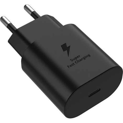 25-W-Schnellladegerät kompatibel mit Samsung A54/A34/A14/S23/S23 Plus/S23 Ultra/S22/S22 Plus/S22 Ultra/Z Flip 4/Z Fold 4/S21 FE 5G/S21/S21 Plus/S21 Ultra/S20 FE/S20/S20 Plus/A52/A72 (1/5)