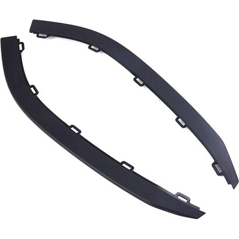 1 pair. Color: Black. Material: Plastic. Car front bumper spoiler trim for Golf. (1/5)