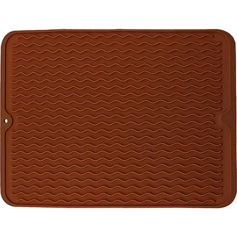 Tappetino antiscivolo in silicone multifunzionale, ecologico e facile da pulire, resistente al calore, marrone (1/5)