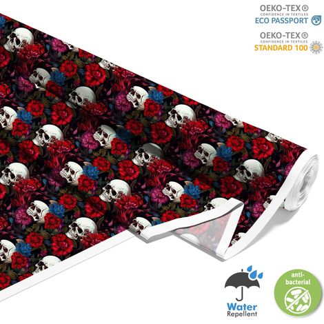 TESSUTI DECORATIVI PER ESTERNI OXFORD - Motivo Teschio I DX4851 (1/5)