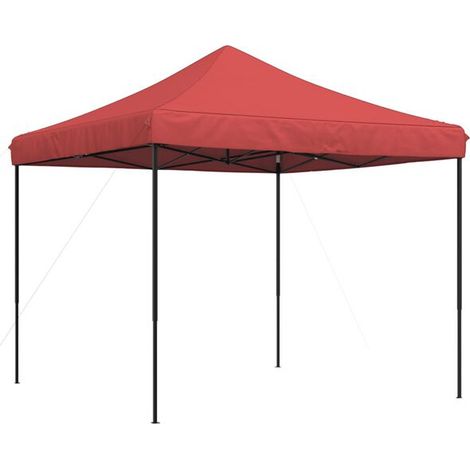 Tente pliante pop-up, bordeaux, 292 x 292 x 315 cm (1/5)