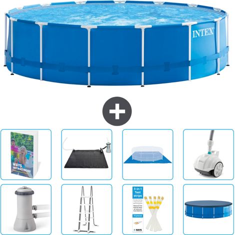 Intex Piscine Tubulaire Ronde - 457x122 cm - 9-pièces  S600