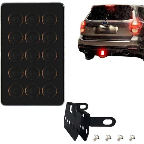 Feu Arriere LED - Carré Etanche IP68 - 12 V 6 W - Pour Voiture Moto Camion VTT SUV - 1 Unite (1/5)