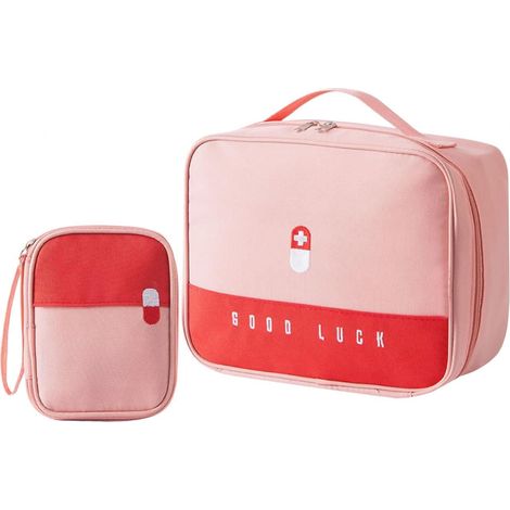 2er Set Reiseapotheke Tasche, wasserdicht, faltbar, für Camping & Zuhause