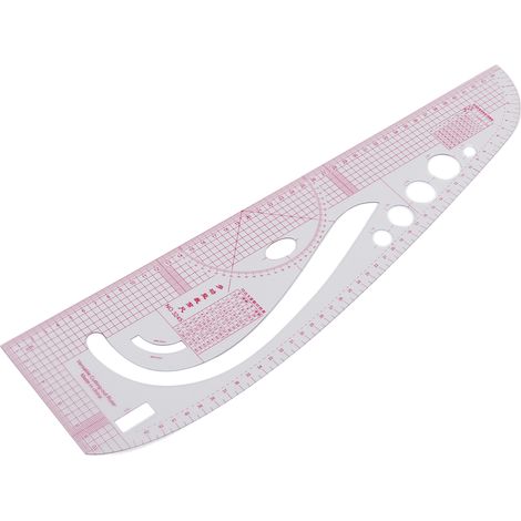 Règle de couturier transparente multifonction pour la création de vêtements, précision professionnelle. (1/5)