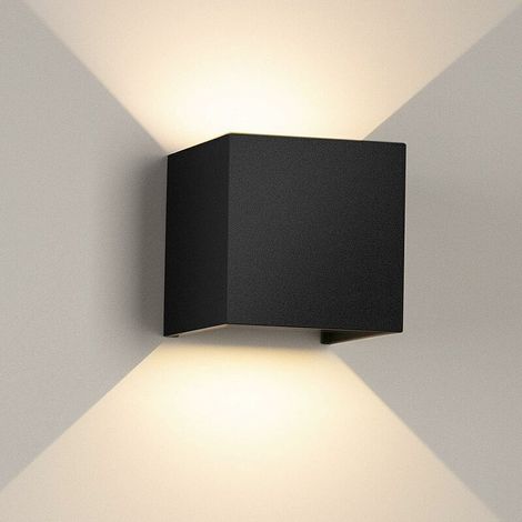 Applique murale 12w Led Applique Intérieur Extérieur Blanc Chaud 3000k Applique Led Avec Angle De Faisceau Réglable Ip65 Étanche Led Lumière Extérieure (1/4)