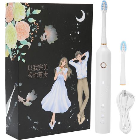 Brosse à dents électrique rechargeable pour adultes - Nettoyage efficace étanche IPX7 (1/5)