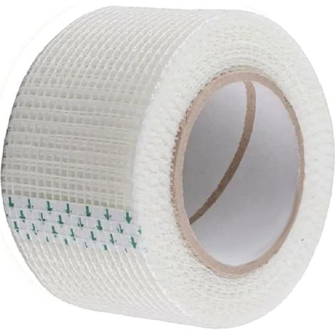 Kippen 3072A - Nastro in Fibra di Vetro Autoadesivo per Cartongesso e Intonaco. Lunghezza 45 Mt.