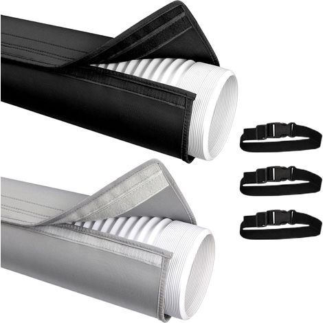 2 Couvercle De Tuyau De Climatisation Portable - 150CM Isolation Tuyau Climatiseur Manchon, Housse Tuyaux Climatiseur Mobile, Convient Tuyaux D'échappement De 5 Pouces Et De 5,9 Pouces De Diamètre (1/5)