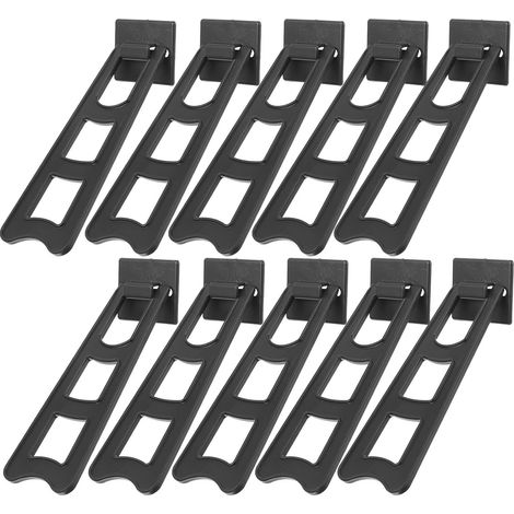 Support Arrière et Remplacement 10 Pièces pour Cadre Photo en Plastique Noir, Porte-Photo Stable pour Maisons et Bureaux (1/5)