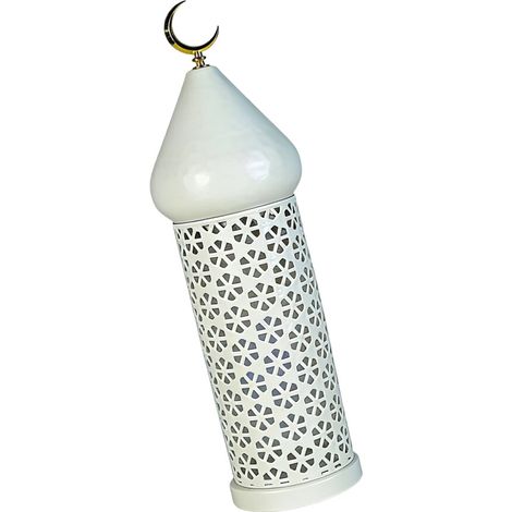 Farol decorativo de hierro con forma de candelabro de estilo marroquí - M