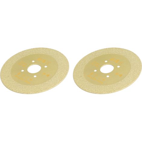 2 lames de scie circulaire de 100 mm, lames de scie diamantées en céramique, lames de coupe pour porcelaine pour meuleuse d'angle, 100 x 15 mm / 3,9 x 0,6 pouce (1/5)