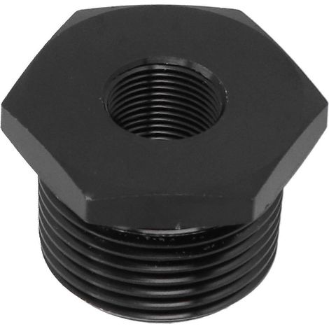 Adaptateur fileté pour filtre à huile, filetage intérieur 1/2‑28 vers filetage extérieur 3/4NPT, aluminium noir antirouille 011C, automobile (1/4)