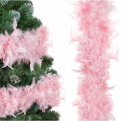 Federkette - Christbaumboa 190 cm, hellrosa