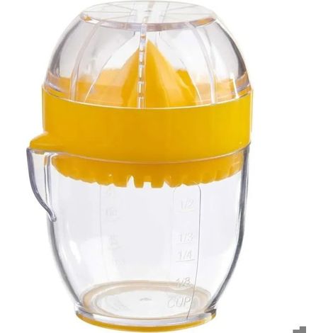 Presse-citron avec passoire intégrée, capacité de 125 ml (1/2 tasse), récipient gradué, bec verseur, sans BPA (1/5)
