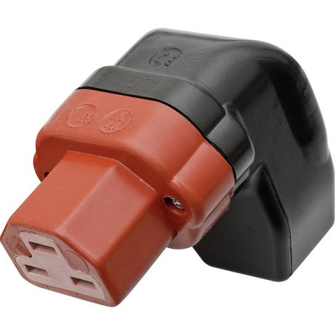 Kalthoff 444004 Connettore di alimentazione 444 Presa angolata Tot poli: 2 + PE 16 A Nero, Rosso 1 pz. (1/2)