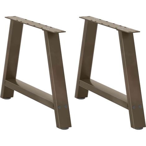 Couchtischbeine A-Form 2 Stk. 70x(42-43) cm Stahl