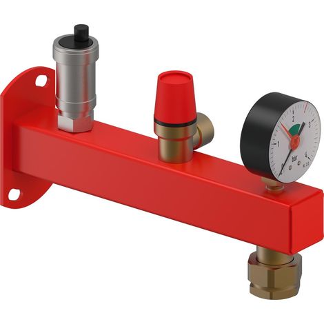 Grupo de seguridad de 3 bares con conexión para recipiente Uponor Fluvia de 3/4".