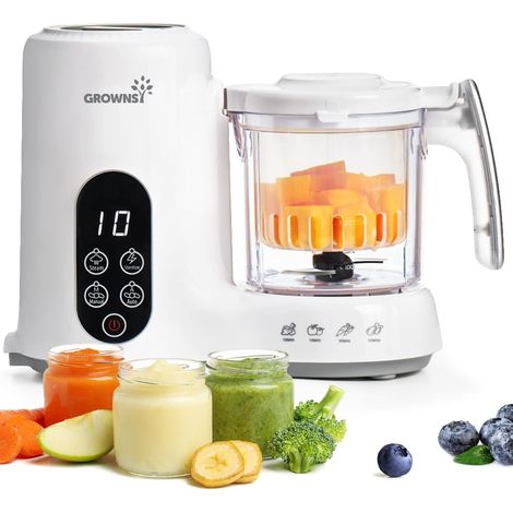 Robot Cuiseur Bébé 6-en-1 – Cuisson Vapeur, Mixeur, Stérilisation – Prépare Purées (1/5)