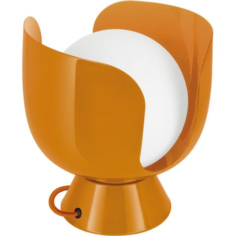 Lámpara Corolle, acero, naranja, 20 cm de alto, E14 OSRAM (1/5)