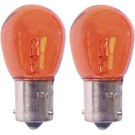 2 Ampoules BA15S - 12V 21W - Eclairage orange