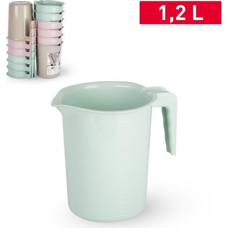 1 Pezzo Caraffa Brocca in Plastica Mixer 1,2 Litri 3 Colori (1/2)