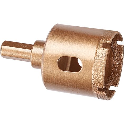 Foret trépan diamanté 38mm, scie cloche ronde pour carrelage céramique, pierre, marbre, verre, tige ronde, coupe de trous précise (1/5)