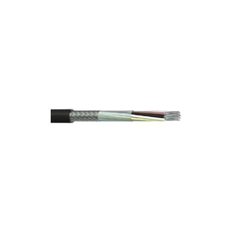 Câble multiconducteur Blindé RS PRO, 18 x 0,5 mm², gaine PVC Noir, 50m ( Prix pour Bobine de 50 )