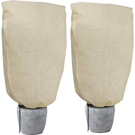 Housse de Protection pour Plantes, Housse d'hivernage économique Grande Capacité (2 Pack) - 100 x 80 cm (1/4)