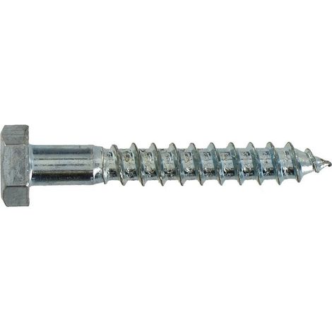 Tirefonds Acier Zingué 10x120 - INVENTIV - Fixation Robuste