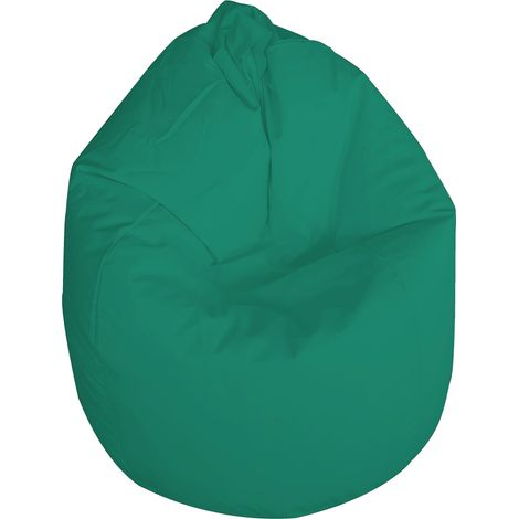 Poltrona Sacco Pouf in poliestere 70x110 cm Ariel Turchese