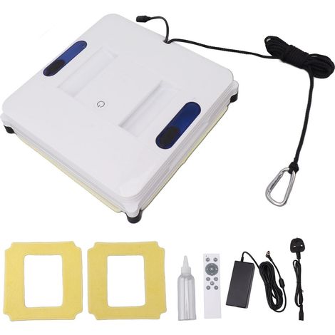 Nettoyeur de fenêtres automatique robot avec double pulvérisation d'eau pour murs plats, tables, sols, plafonds, 100-240V prise UK (1/5)