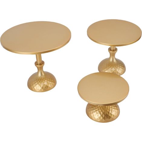 Elegant round gold cake stand (1/5)